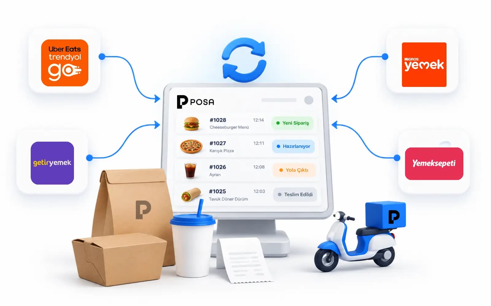 Yemek Sipariş Platformu Entegrasyonları görseli