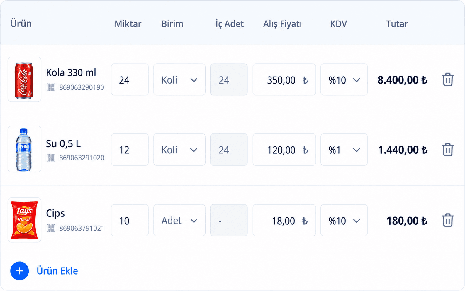 Toplu Satın Alma ve Stok Girişi görseli